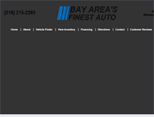 Tablet Screenshot of bayareasfinestauto.com